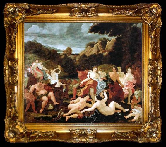 framed  Giovanni Battista Gaulli Called Baccicio Triumph of Bacchus and Ariadne, ta009-2